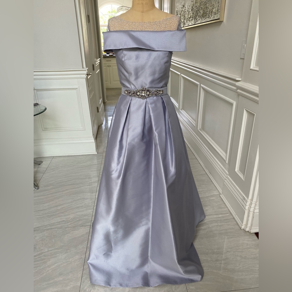 Elegant Silver  grey gown